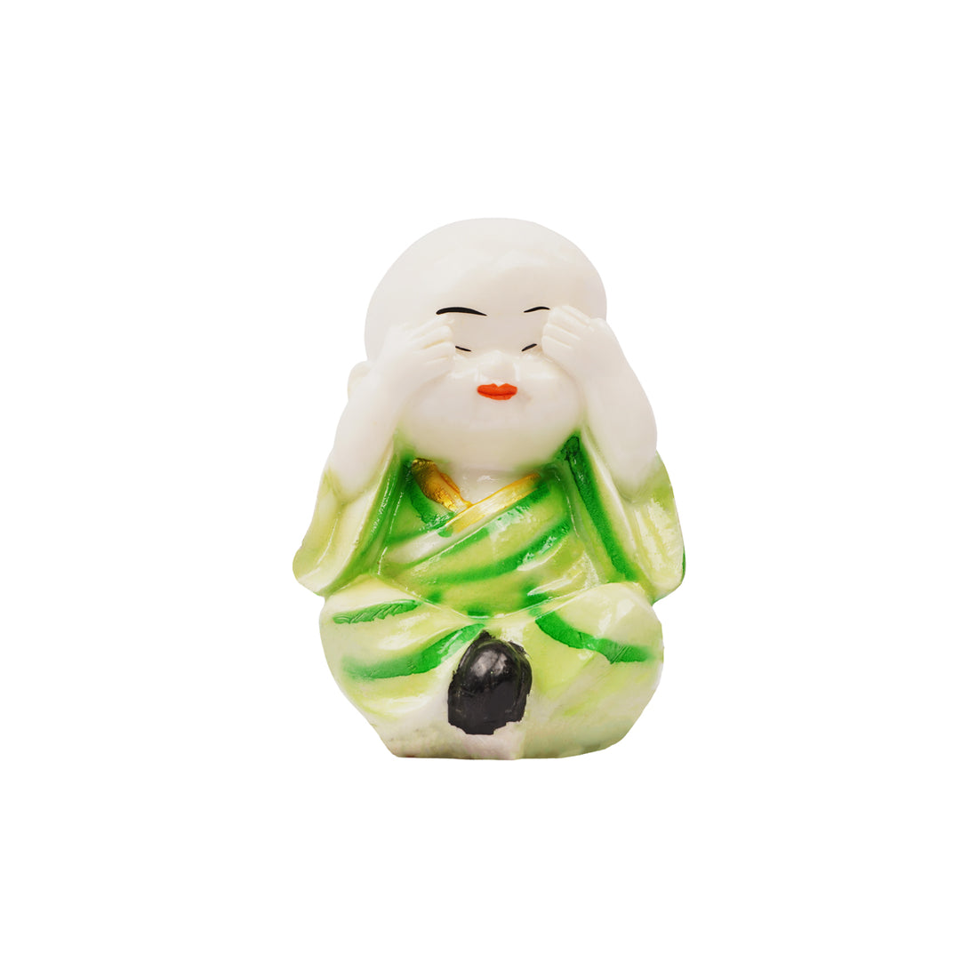 Three Wise Monk Showpiece Set – Hear No Evil, See No Evil, Speak No Evil Figurines