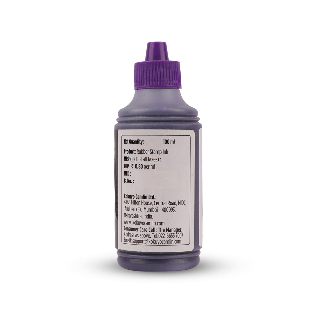 Camlin Rubber Stamp Ink Violet 100ml