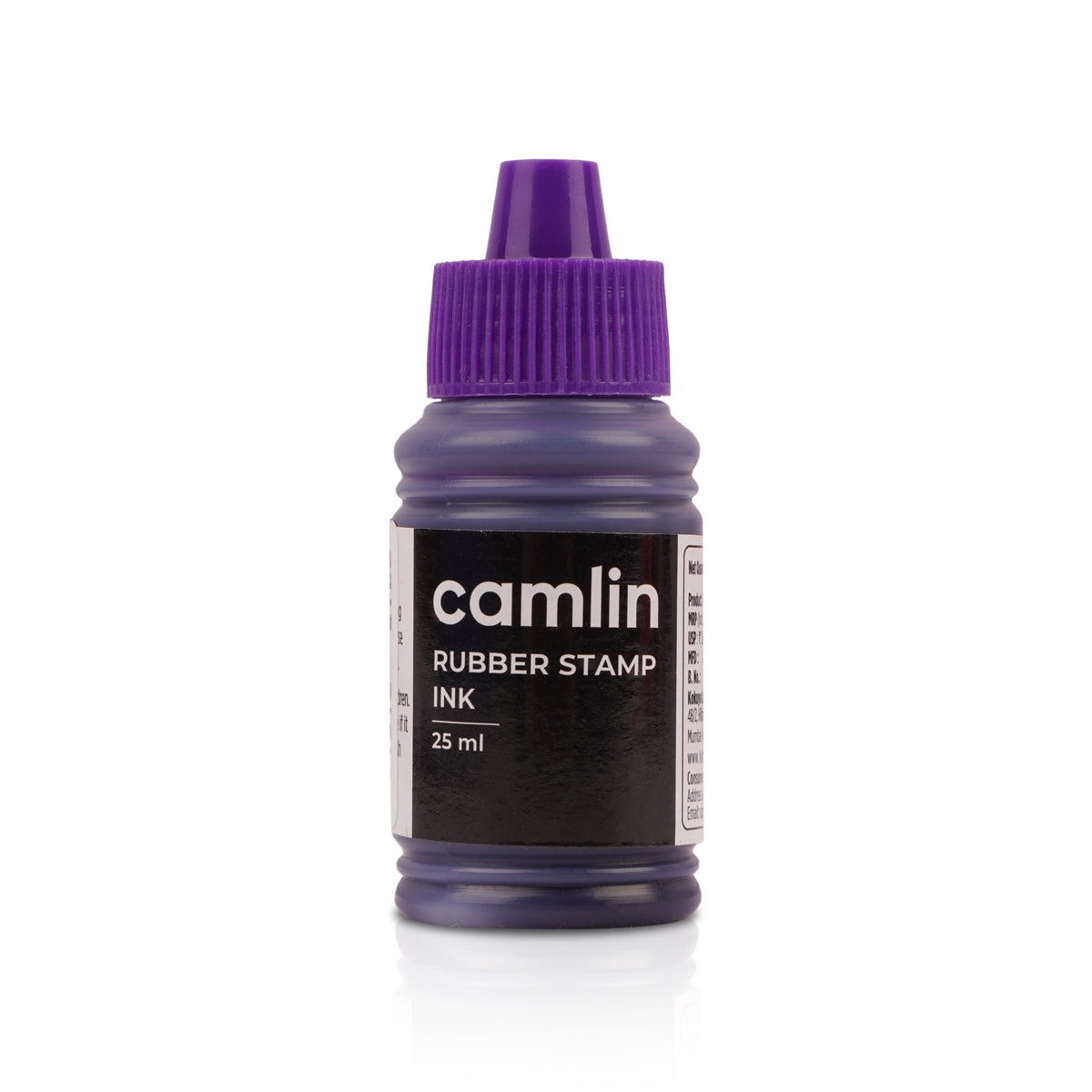 Camlin Rubber Stamp Ink Violet 25ml Pack of 2 - Dropper Bottles