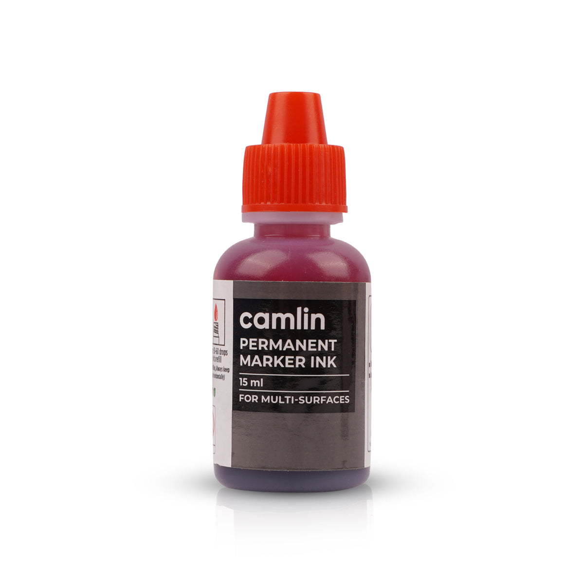 Camlin Permanent Marker Ink – Red (15ml) Set of 2