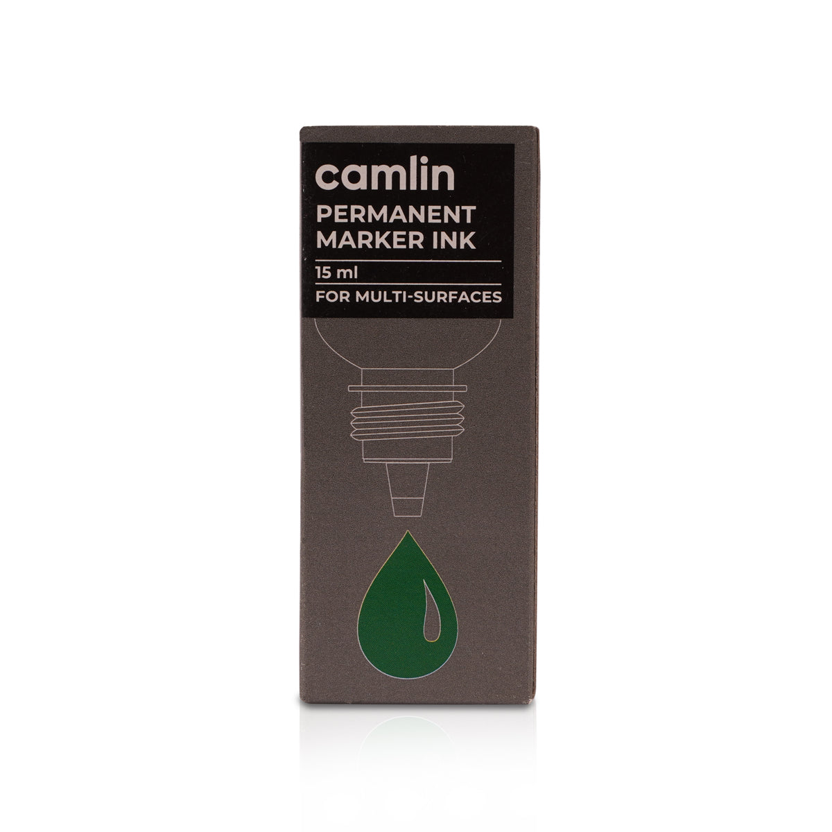 Camlin Permanent Marker Ink Refill - Green 15ml Pack of 2