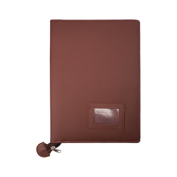Gods Grace Blessed Executive Folder A4 Brown Leather Zipper File