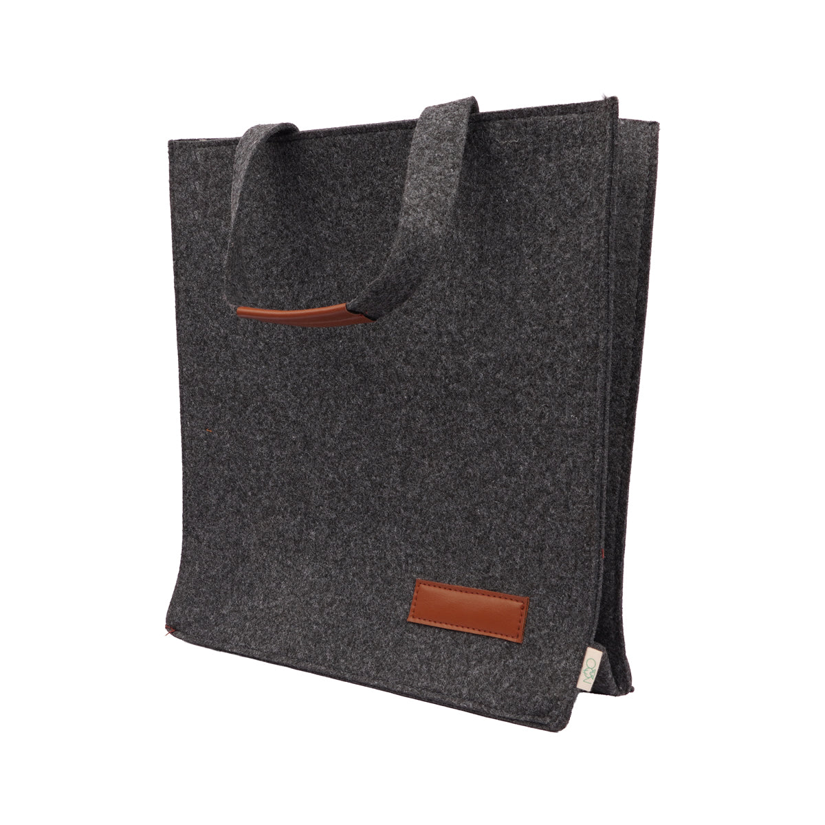 The Writershub Unisex Dark Grey Felt Tote Bag – Eco-Friendly Reusable Shopping Bag