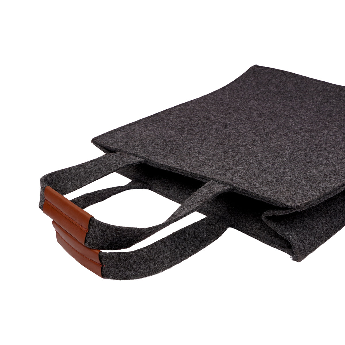 The Writershub Unisex Dark Grey Felt Tote Bag – Eco-Friendly Reusable Shopping Bag
