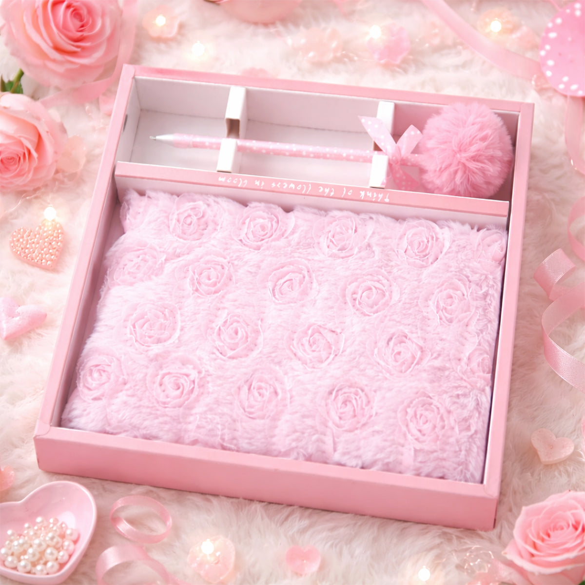 Kawaii Style Plush Furry Secret Diary & Pen Gift Set