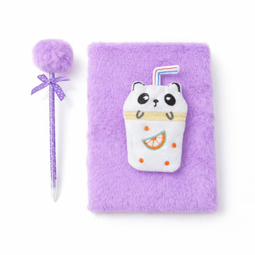 Kawaii Style Plush Furry Secret Diary & Pen Gift Set