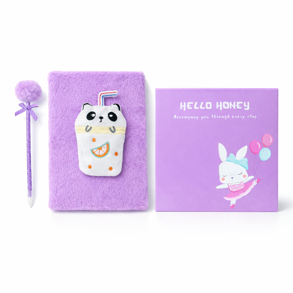 Kawaii Style Plush Furry Secret Diary & Pen Gift Set