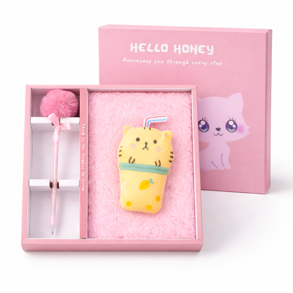 Kawaii Style Plush Furry Secret Diary & Pen Gift Set