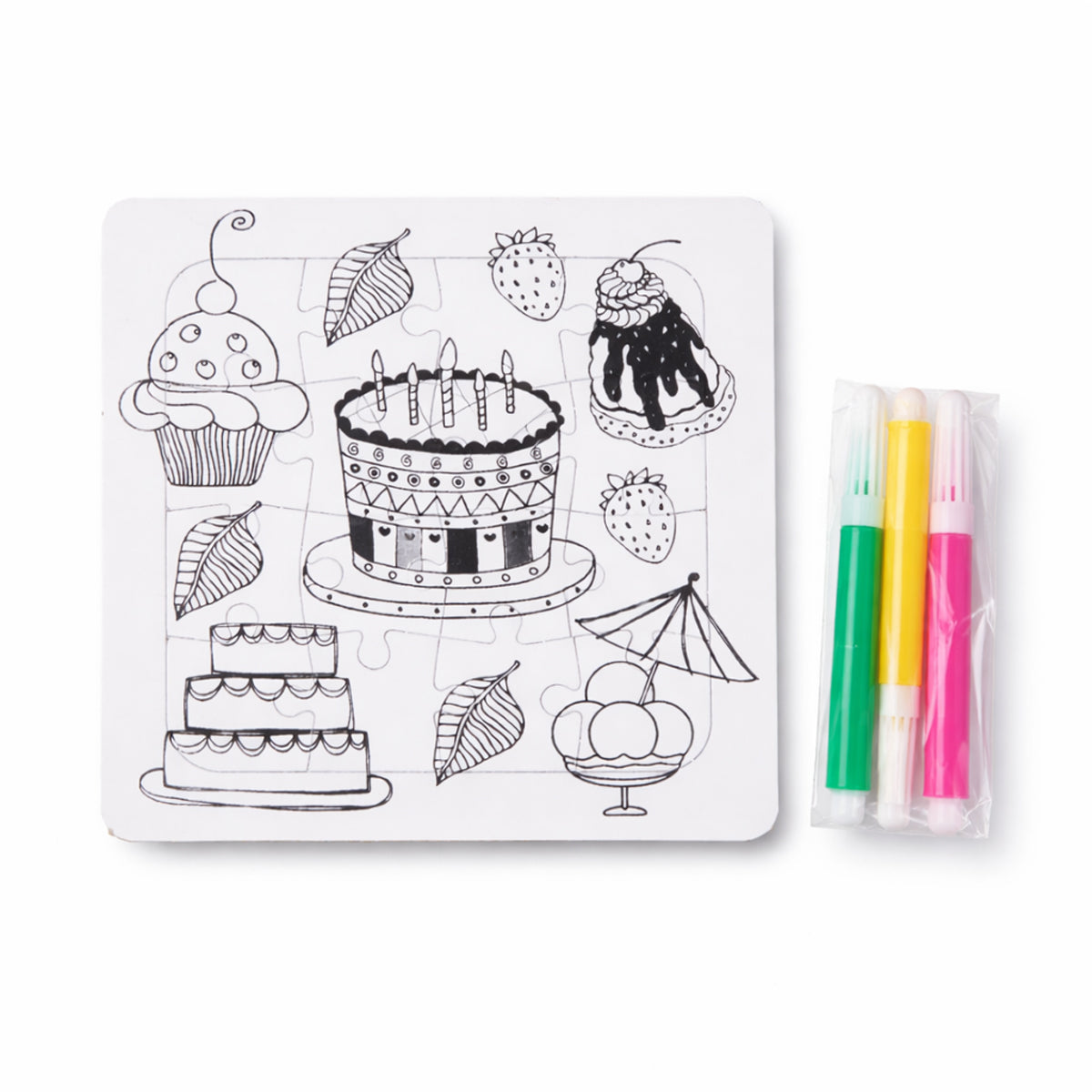 The Writershub Kids Art & Craft Kit with Markers & Coloring Sheet