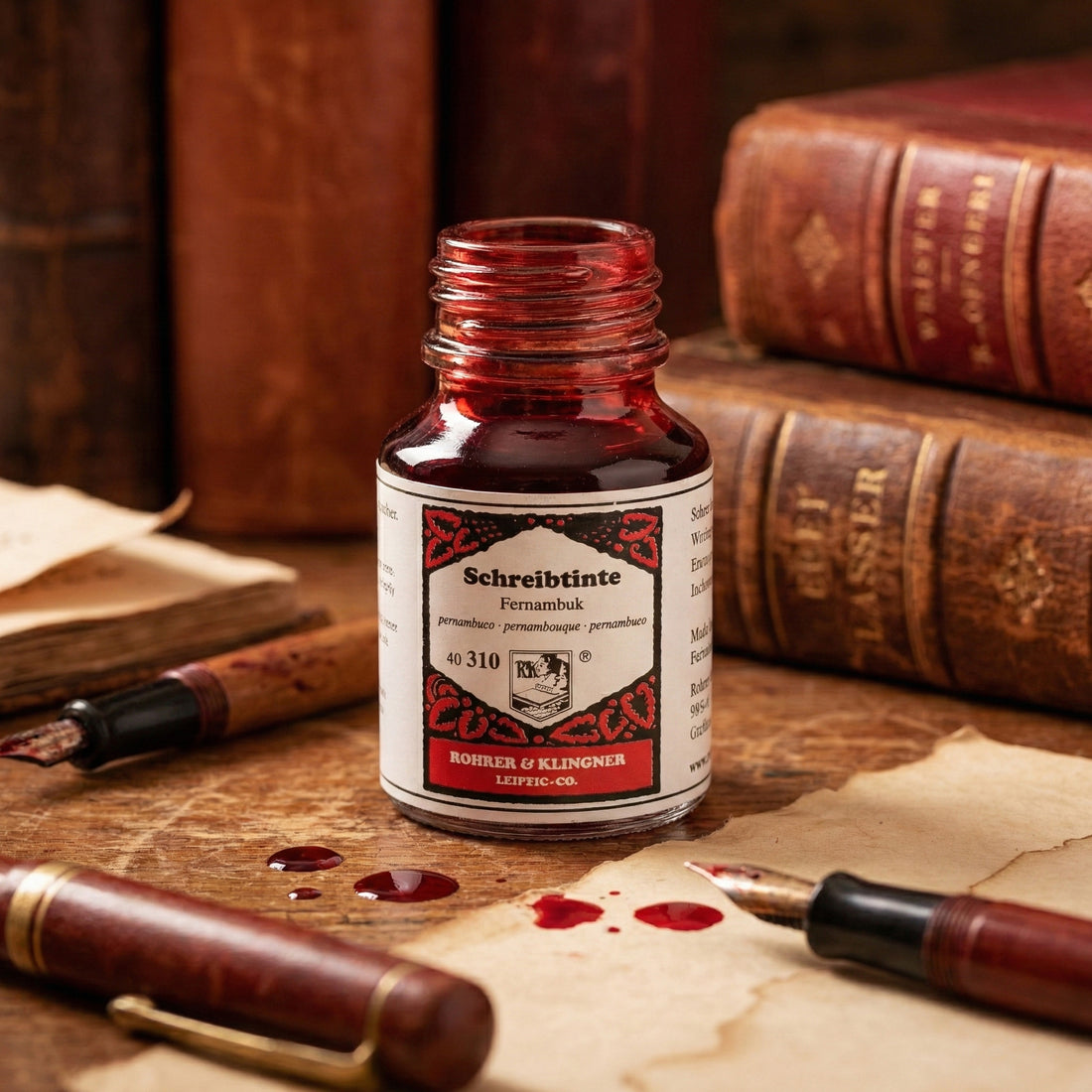 Schreibtinte Fernambuk Fountain Pen Ink 50ml - Bright Pink-Red