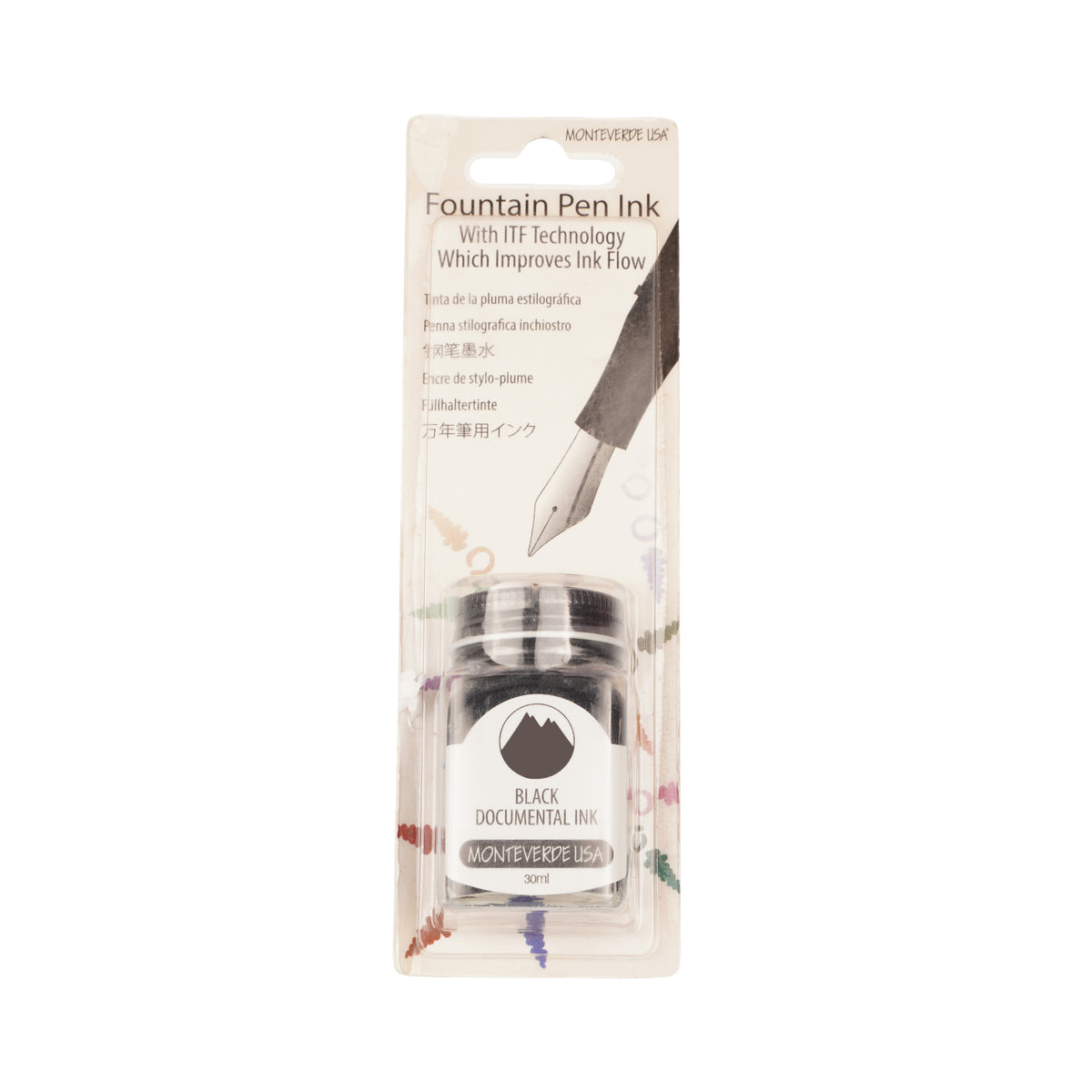 Monteverde Documental Permanent Black Ink, 30ml