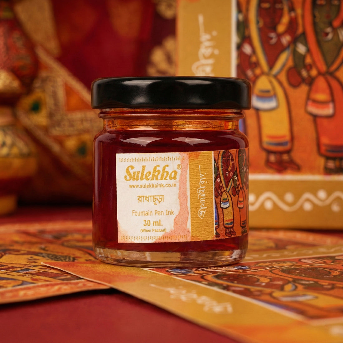 Sulekha Fountain Pen Ink – Blood Red, 30ml