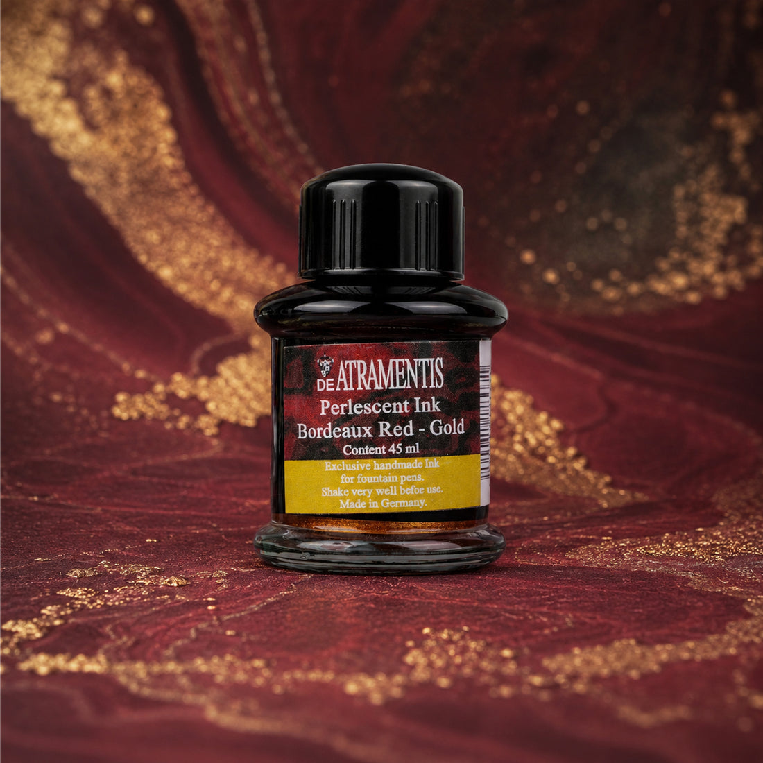 De Atramentis Bordeaux Red Gold Ink — 45 ml