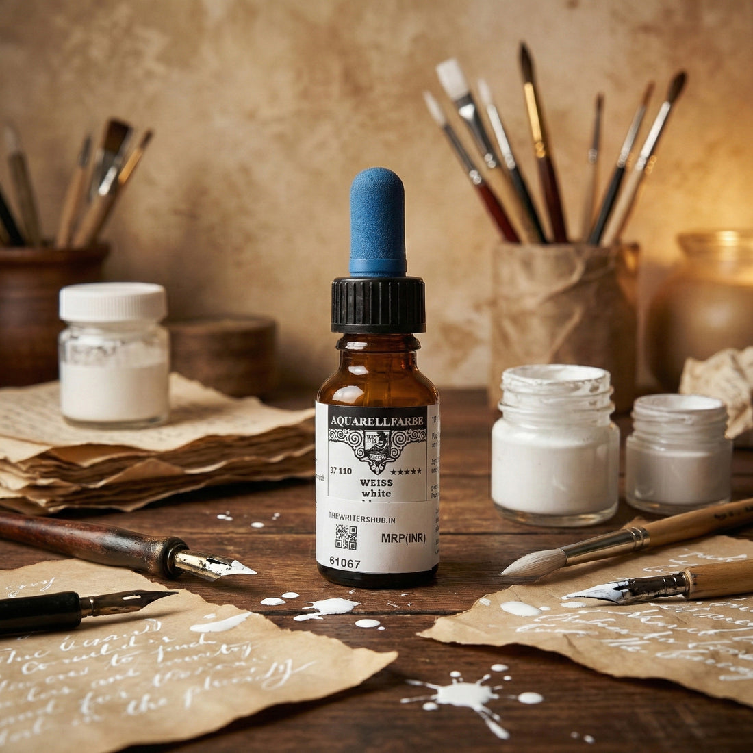 Aquarellfarbe Weiss White Liquid Watercolour 12ml - Opaque Pigment