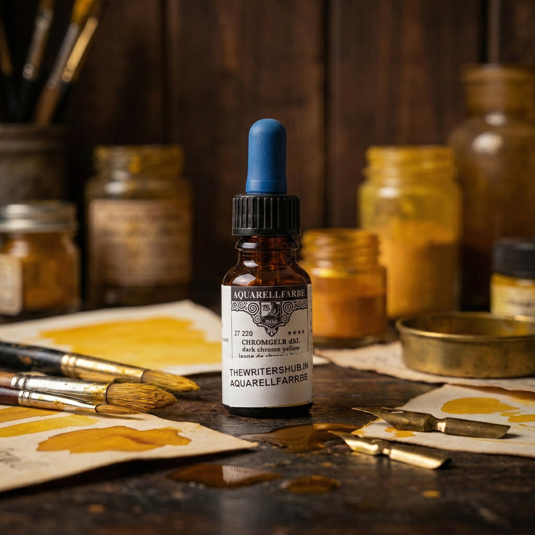 Aquarellfarbe Chromgelb Dark Chrome Yellow Watercolour 12ml - Lightfast