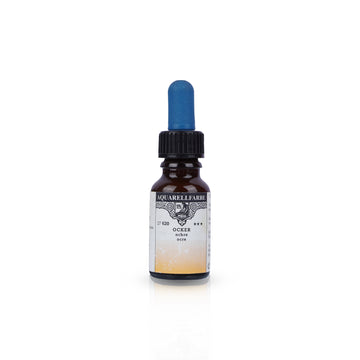 Aquarellfarrbe Ochre Liquid Watercolour Ink 12ml Glass Bottle
