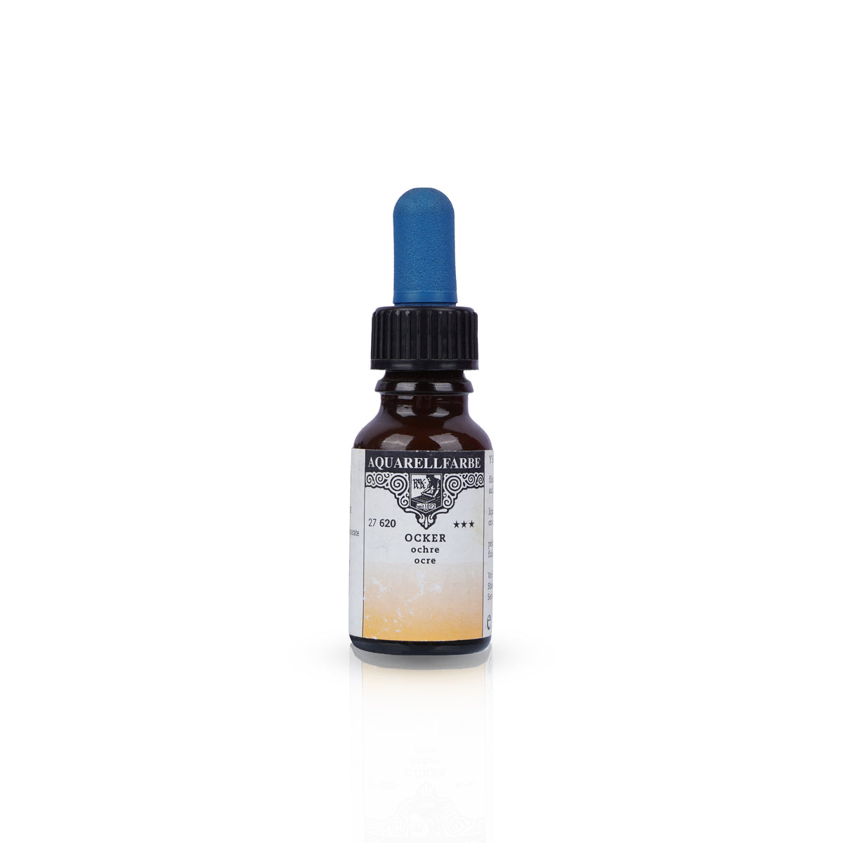 Aquarellfarrbe Ochre Liquid Watercolour Ink 12ml Glass Bottle