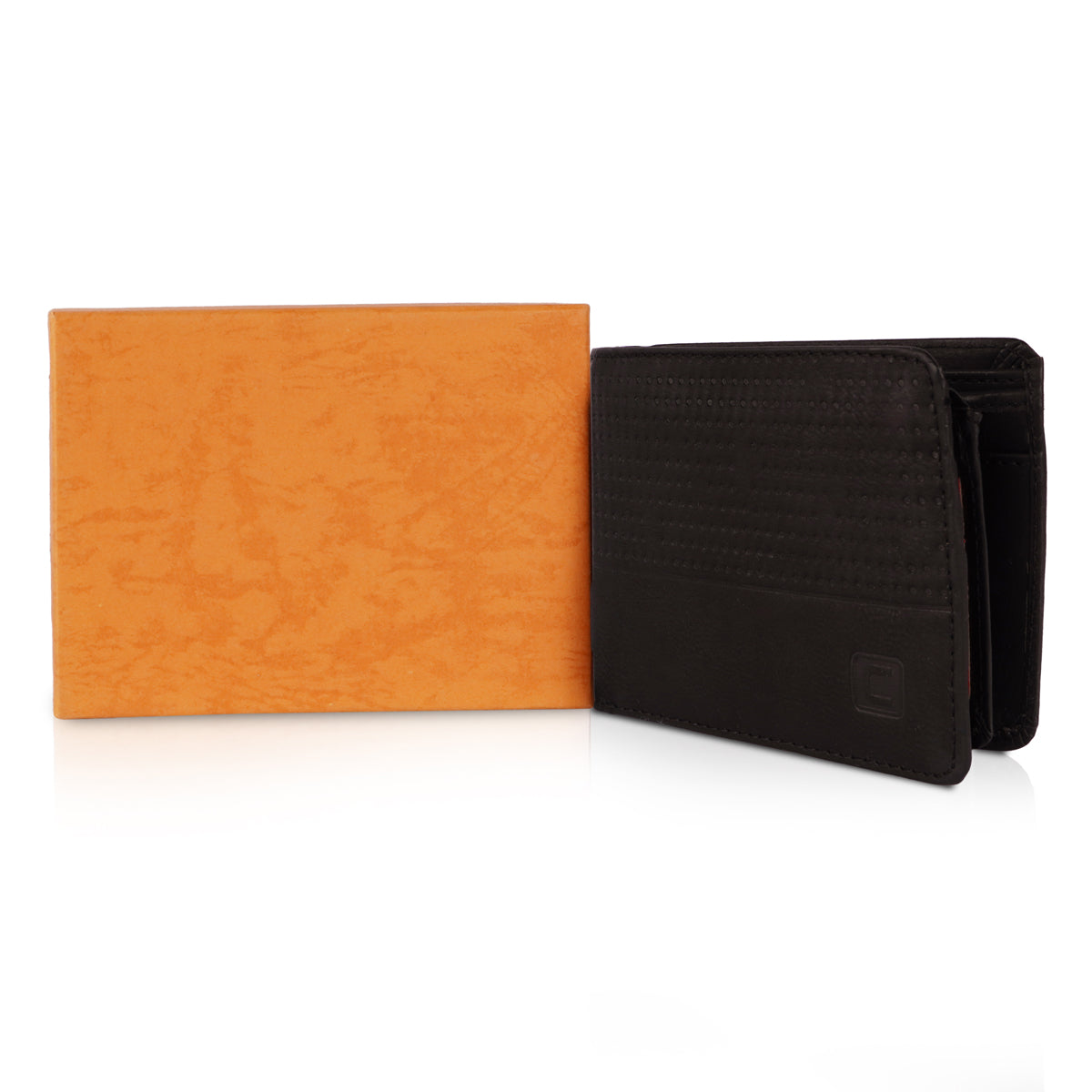 Concept Black Dot Design Leather Purse – Premium Stylish Wallet