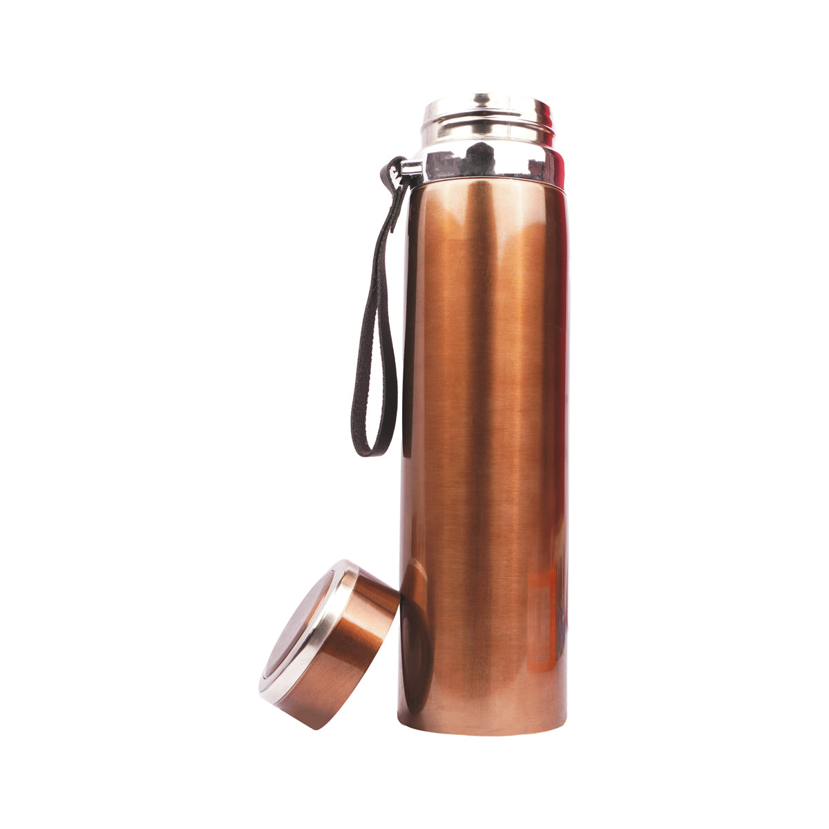 Vacuum Cup Copper & Silver Stainless Steel Flask 1000ml