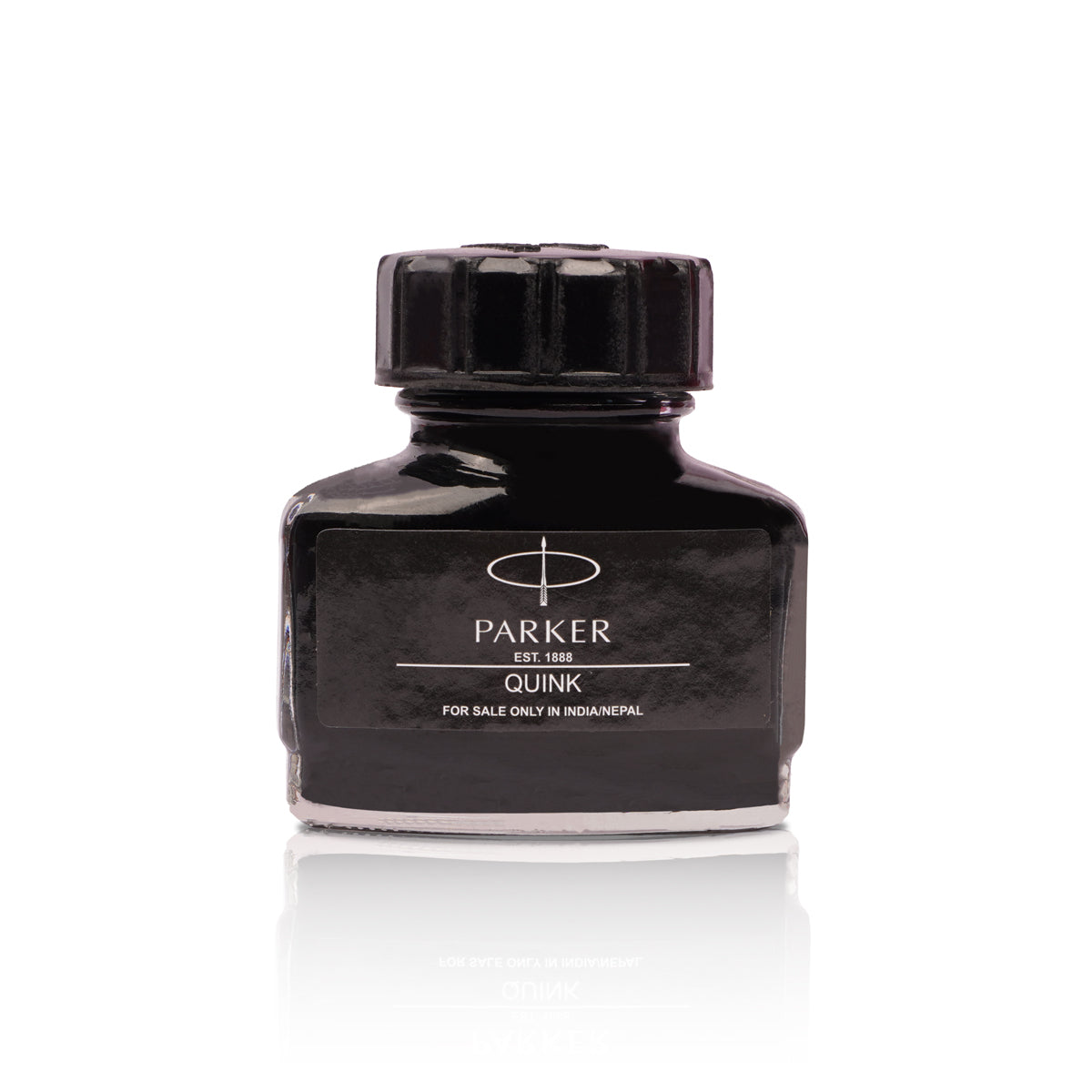 Parker Quink Black Dye-Based Fountain Pen Ink - 30ml Bottle