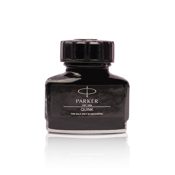 Parker Quink Black Dye-Based Fountain Pen Ink - 30ml Bottle
