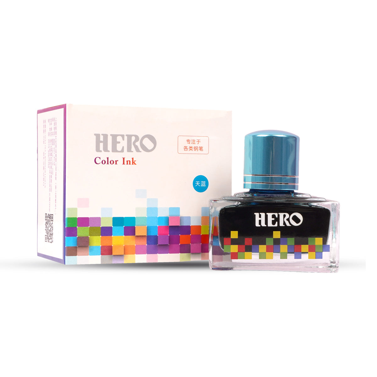 Hero 7101 Turquoise Blue Fountain Pen Ink – 40 ml Bottle