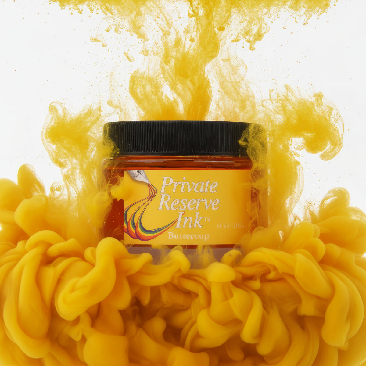 Private Reserve Buttercup Yellow Fountain Pen Ink Bottle – 60ml Dye-Based Ink