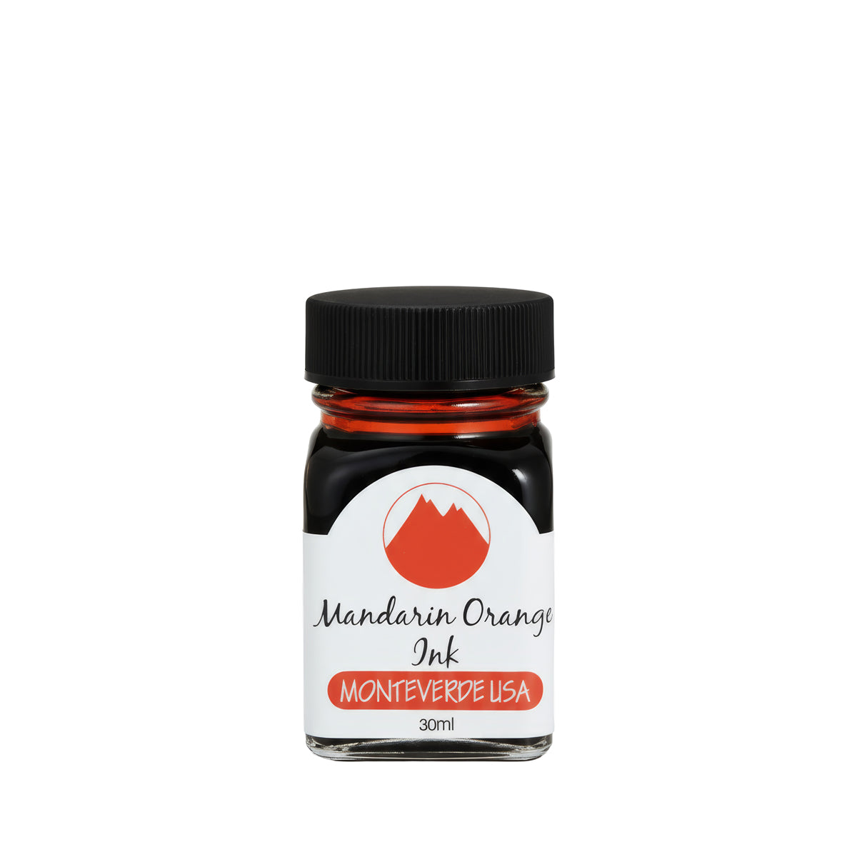 Monteverde USA Fountain Pen Ink – Mandarin Orange, 30ml Premium Glass Bottle