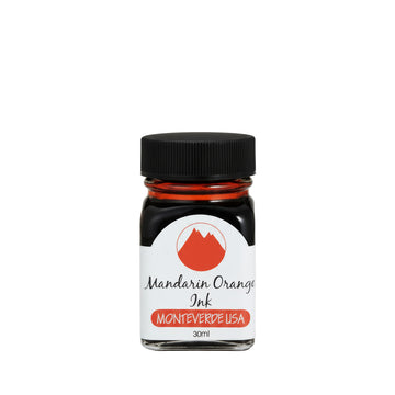 Monteverde USA Fountain Pen Ink – Mandarin Orange, 30ml Premium Glass Bottle
