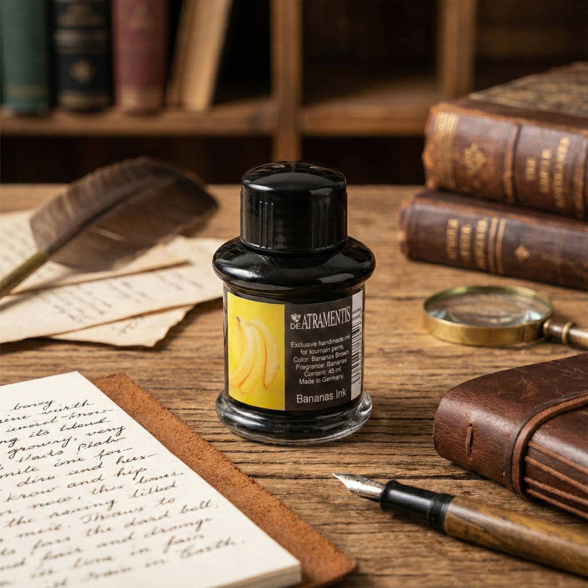 De Atramentis Bananas Brown Scented Fountain Pen Ink - 45ml