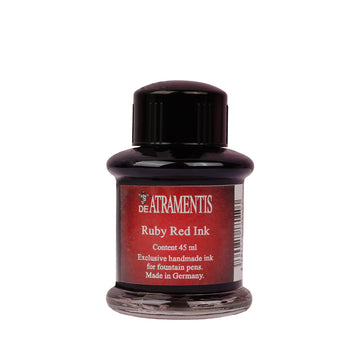 De Atramentis Ruby Red Fountain Pen Ink Bottle – 45ml Handmade Ink