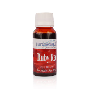 Penhouse Ruby Red Coffee-Flavoured Fountain Pen Ink 60ml Bottle