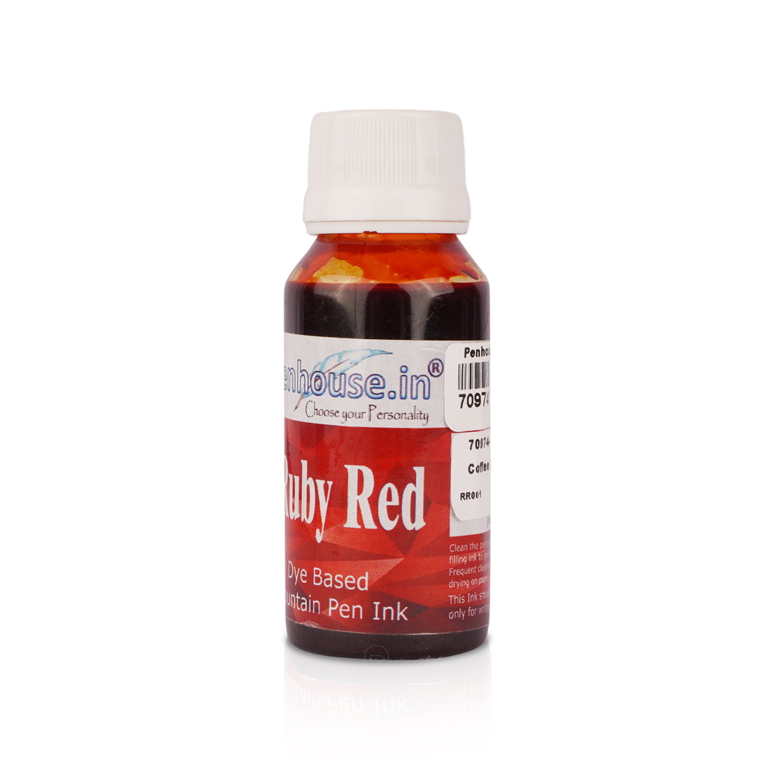 Penhouse Ruby Red Coffee-Flavoured Fountain Pen Ink 60ml Bottle