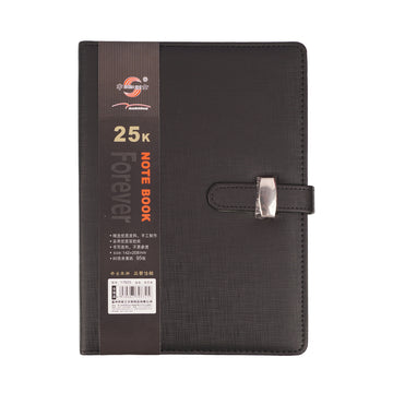 Shen Shi 25K Executive Notebook – Faux-Leather Hardcover Journal with Magnetic Snap, 142x208mm