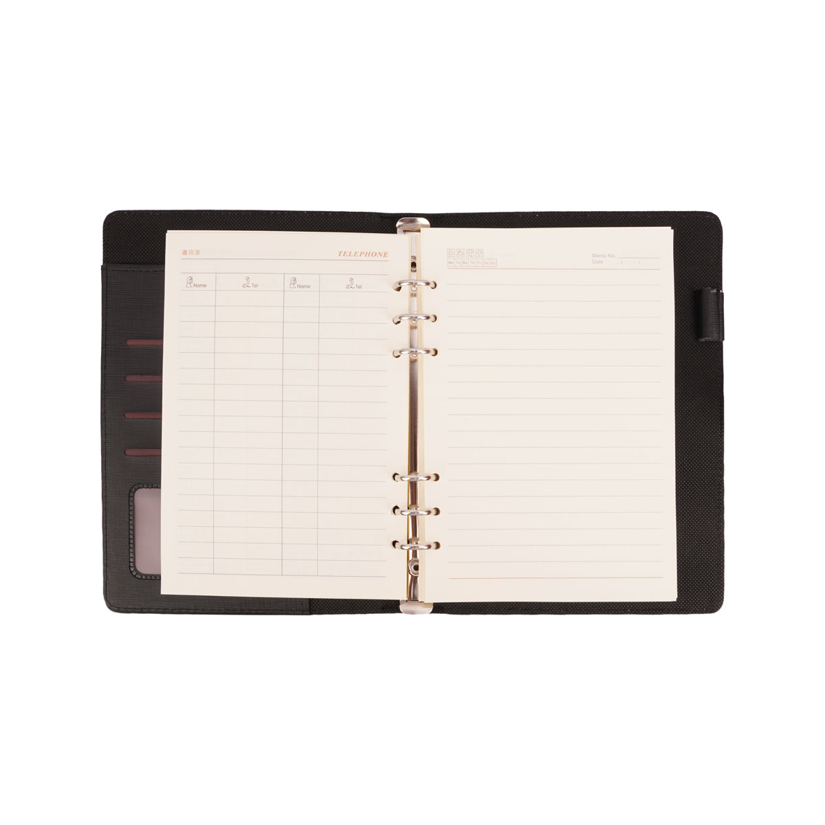 Shen Shi 25K Executive Notebook – Faux-Leather Hardcover Journal with Magnetic Snap, 142x208mm
