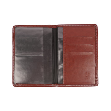 Brown Leather Bi-Fold Wallet for Men - Premium