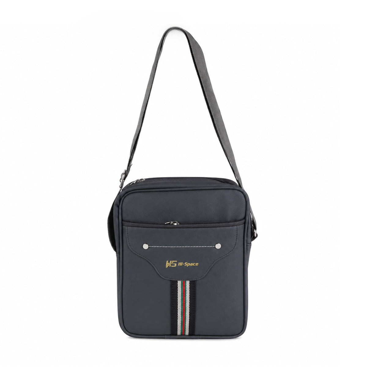 The Writershub Gray Sling Bag | Lightweight Polyester Crossbody Bag for Men