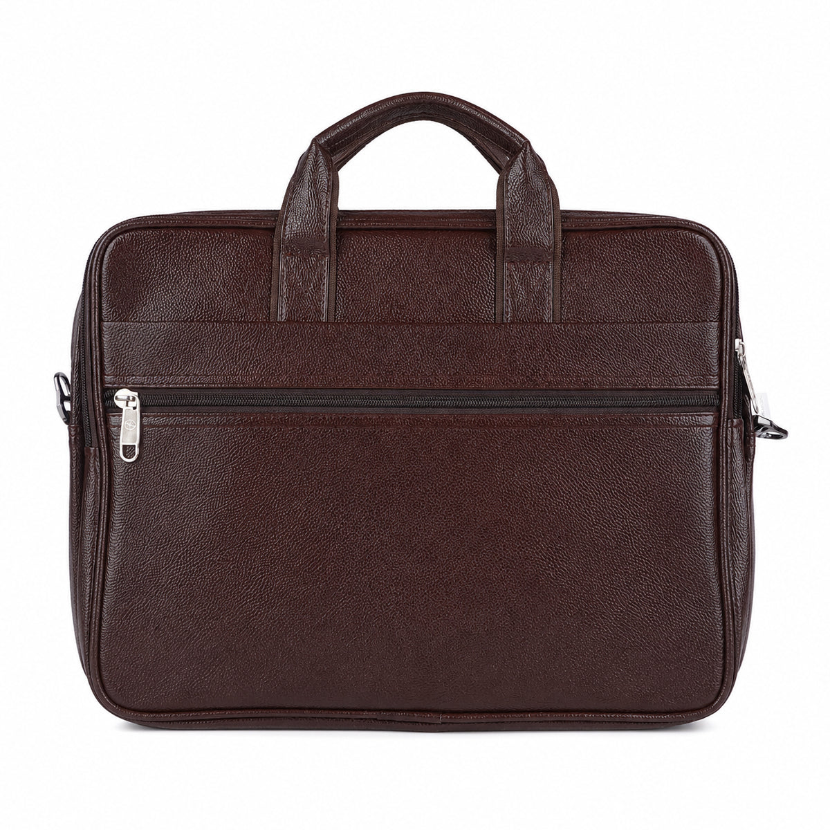 The Writershub Premium Brown Leather Office Laptop Bag
