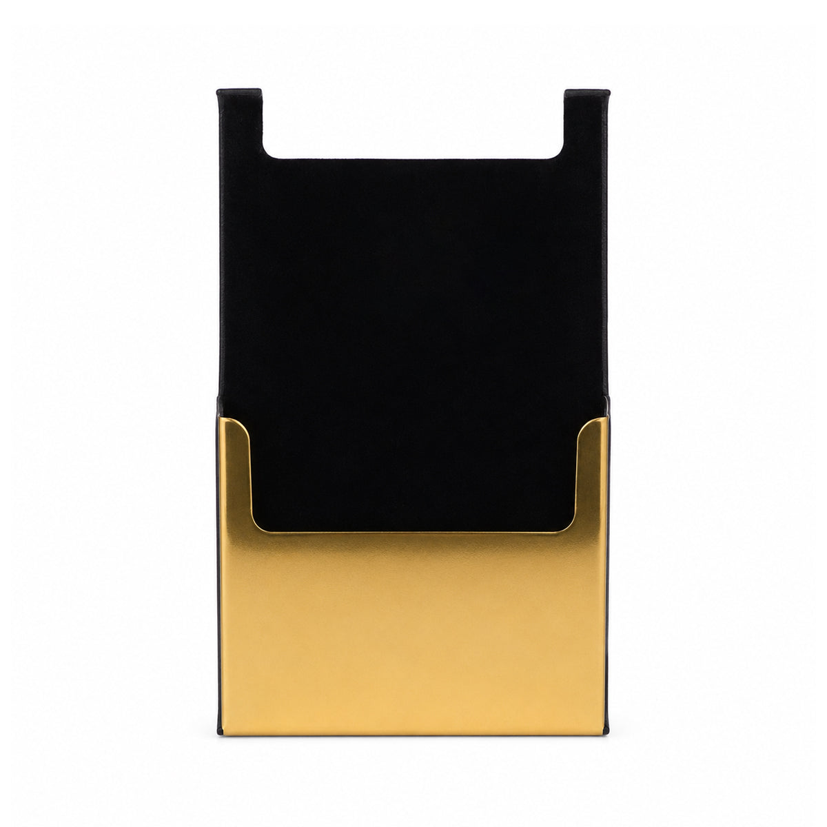 The Writershub Black with Gold Leather Card Holder Wallet