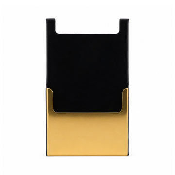 The Writershub Black with Gold Leather Card Holder Wallet