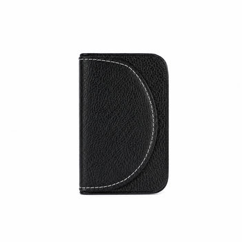 The Writershub Black Leather Card Wallet