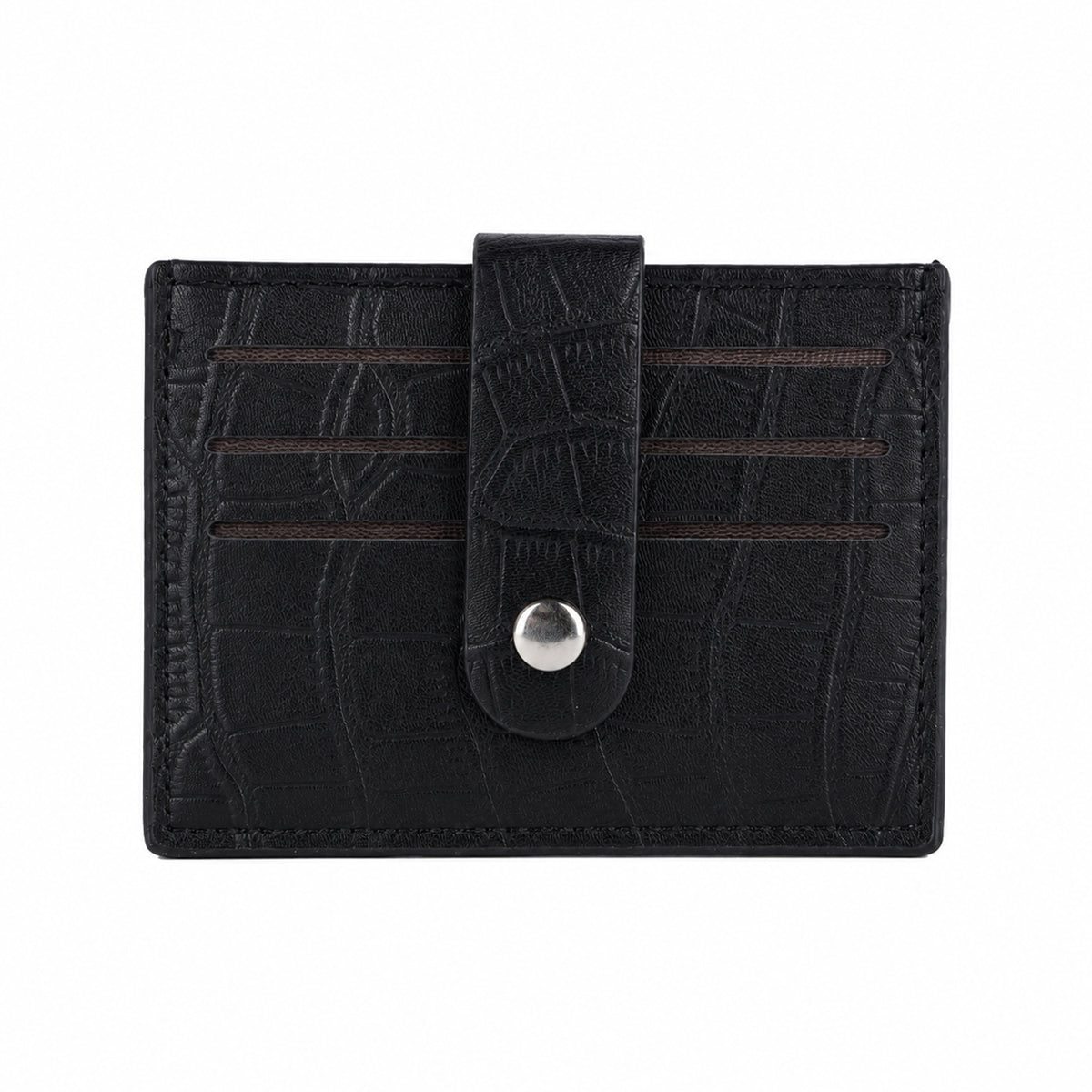 The Writershub Black Faux Leather Card Holder Wallet