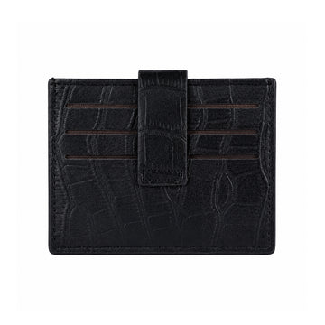 The Writershub Black Faux Leather Card Holder Wallet