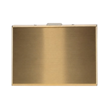 The Writershub Gold Visiting Card Holder with Accordion Design