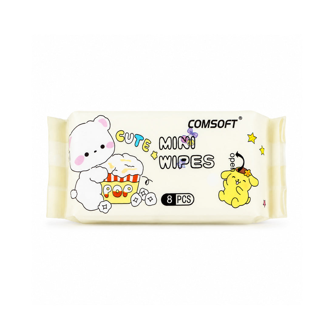 8 in 1 Mini Portable Wipes – Soft Hand & Mouth Wipes, 8 Pieces
