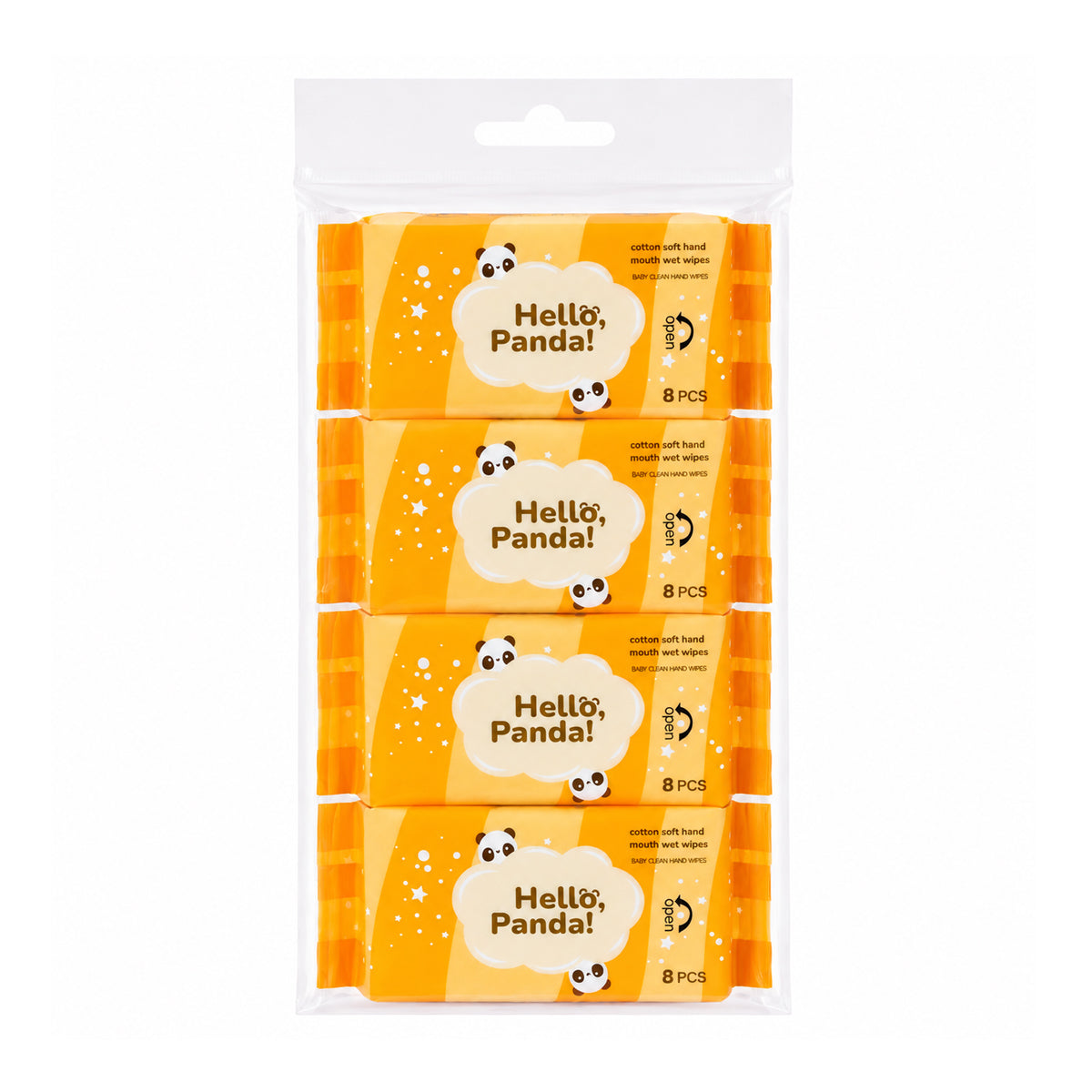 8 in 1 Mini Portable Wipes – Soft Hand & Mouth Wipes, 8 Pieces