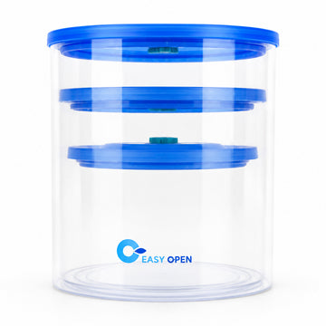 One Click Sealing Storage Container Set – 3 Pieces (Small, Medium, Large)
