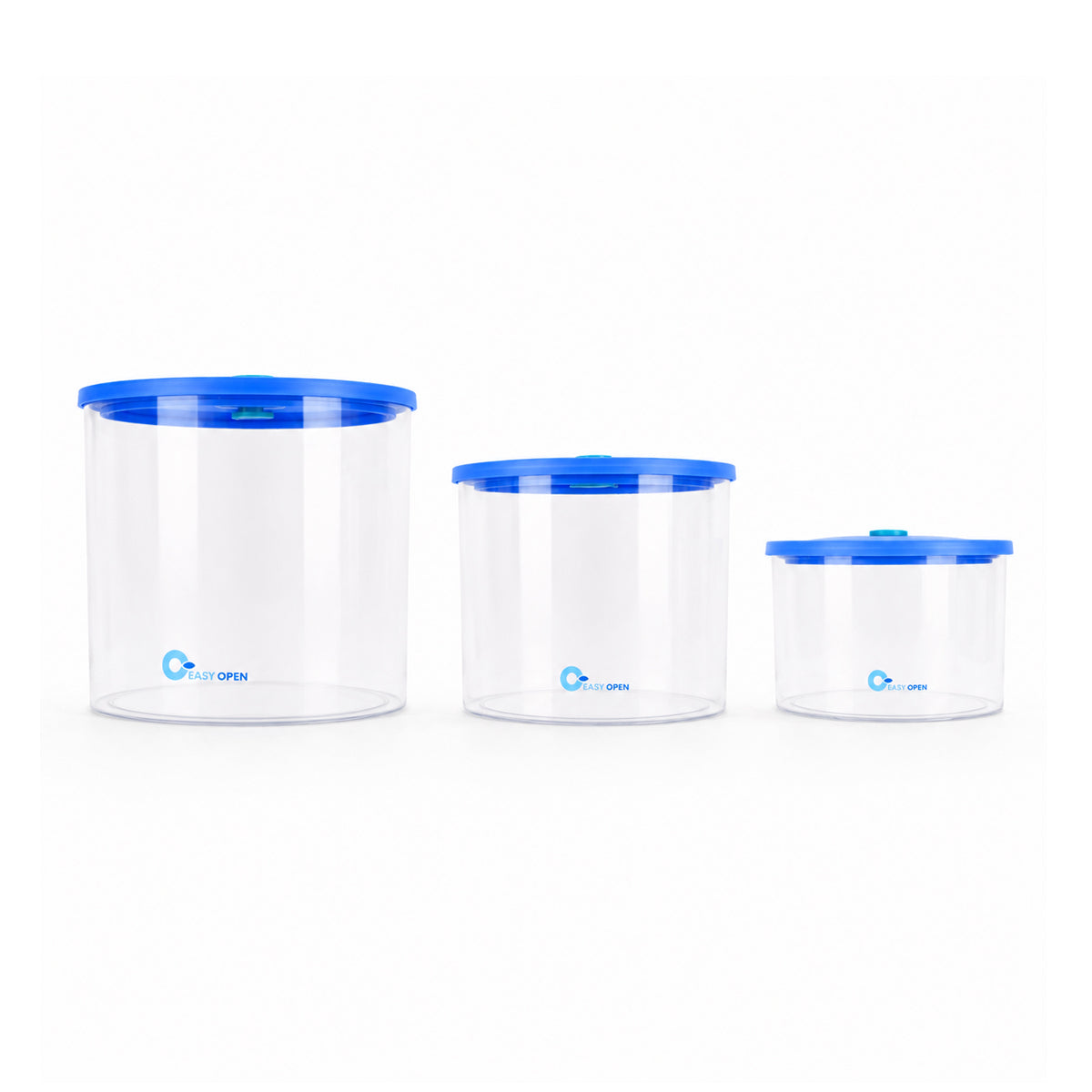 One Click Sealing Storage Container Set – 3 Pieces (Small, Medium, Large)