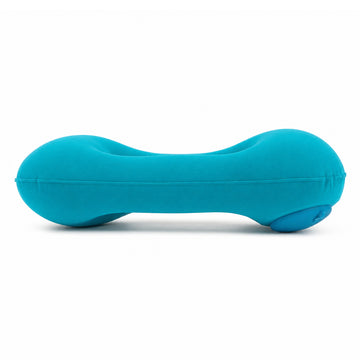 Inflatable Travel Neck Pillow with Built-in Hand Pump – Grey (The Writershub)