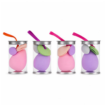Multi-Pack Makeup Blending Sponge Set (4 pcs) – Latex-Free Beauty Blender Sponges by The Writershub